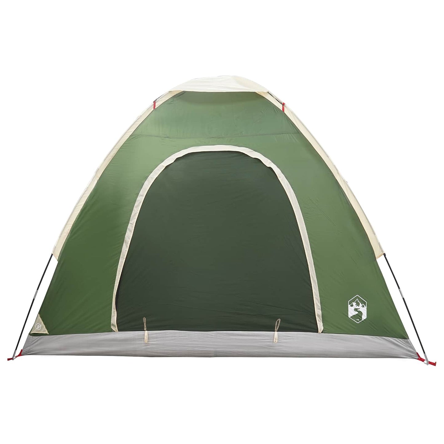 Camping telt 2-personers Grøn 185T Polyester med PU belægning