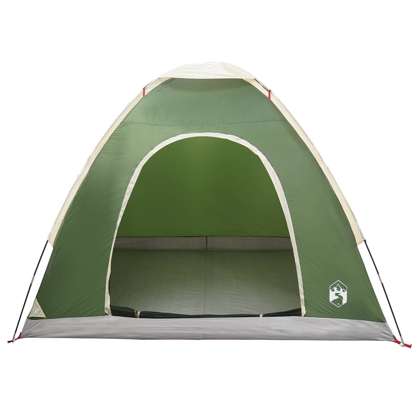 Camping telt 2-personers Grøn 185T Polyester med PU belægning