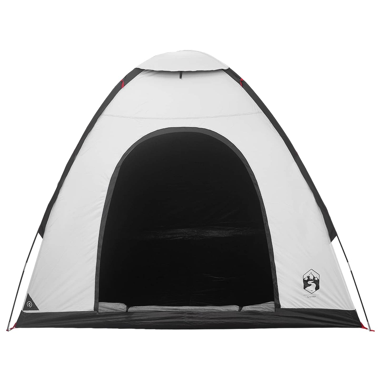 Camping telt 2-personers Hvid Blackout