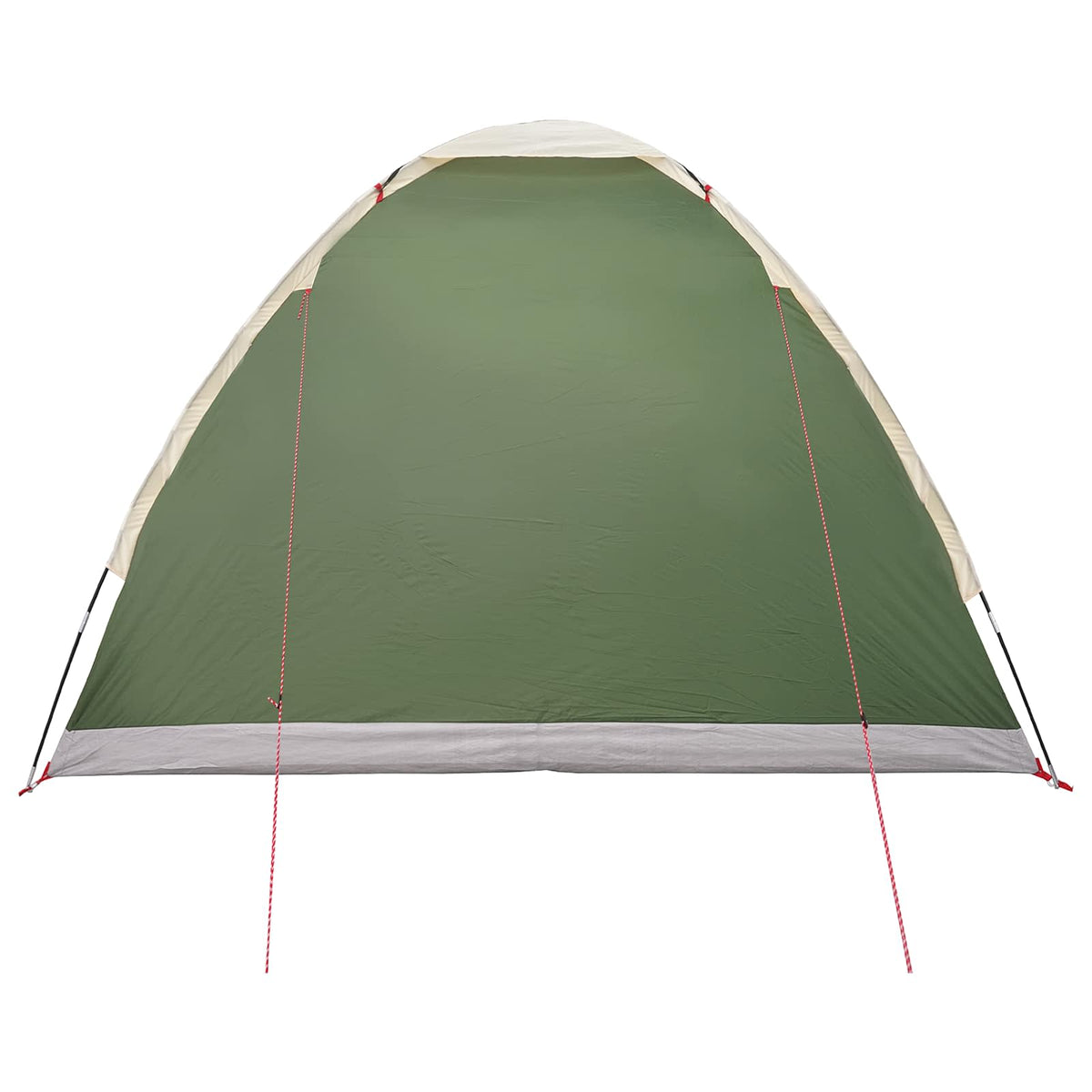 Camping telt 4-personers Grøn 185T Polyester med PU belægning