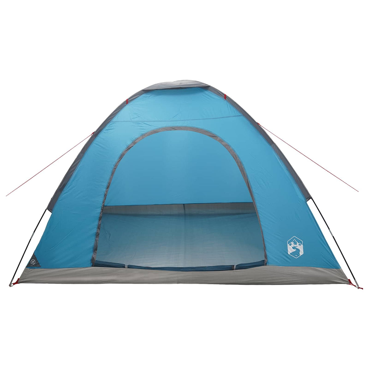 Camping telt 4-personers Blå 185T Polyester med PU belægning
