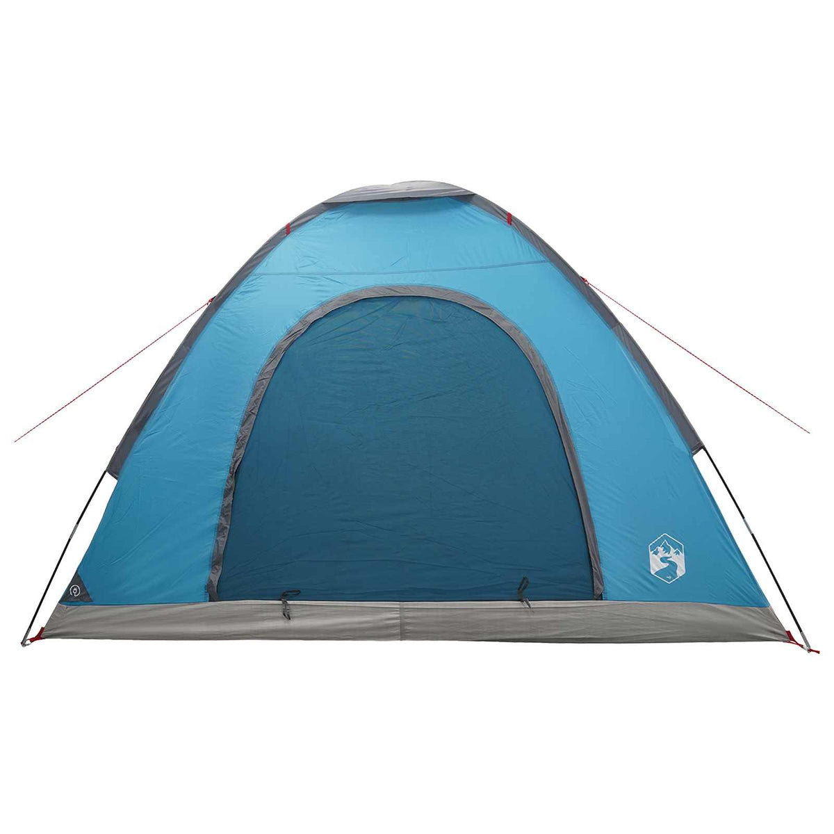 Camping telt 4-personers Blå 185T Polyester med PU belægning