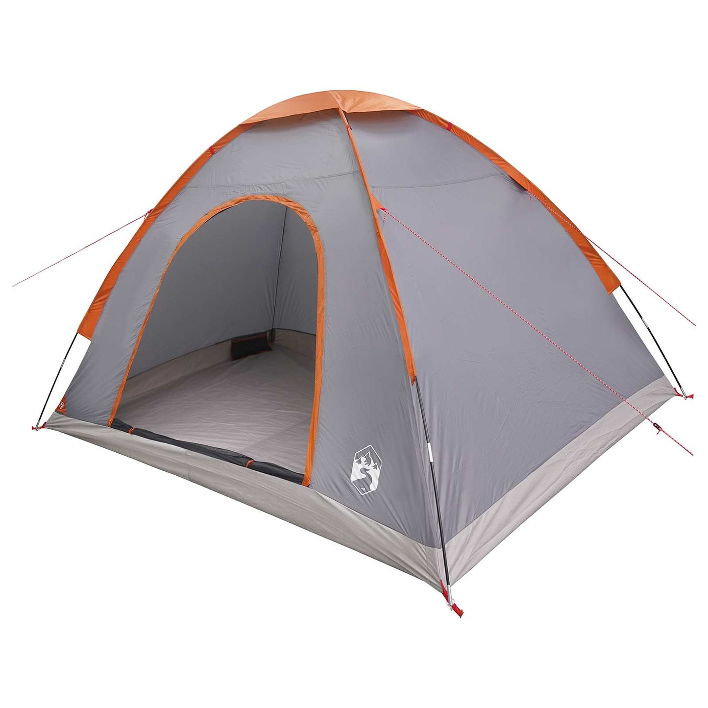 Camping telt 4-personers Grå og orange