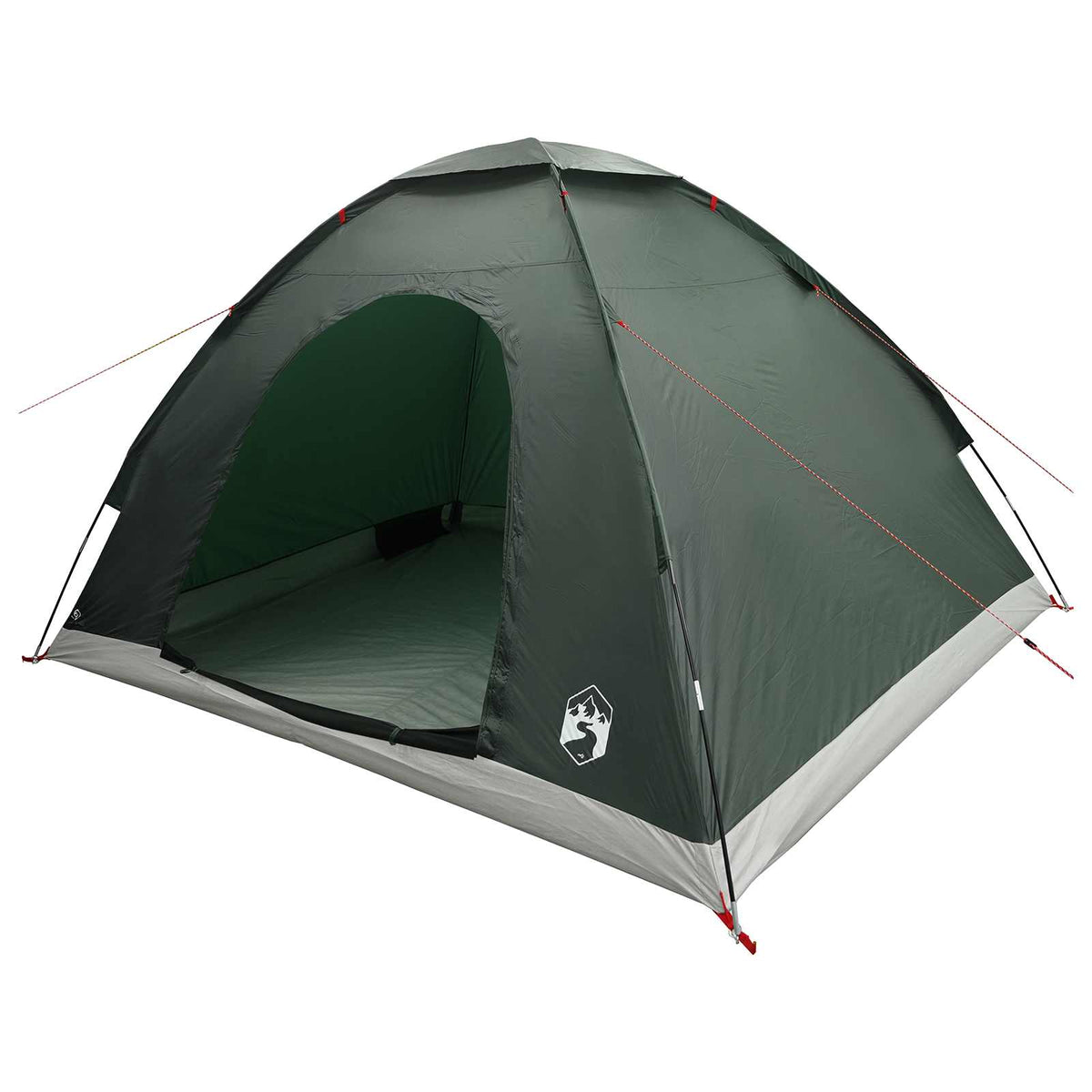 Camping telt 4-personers Army Grøn