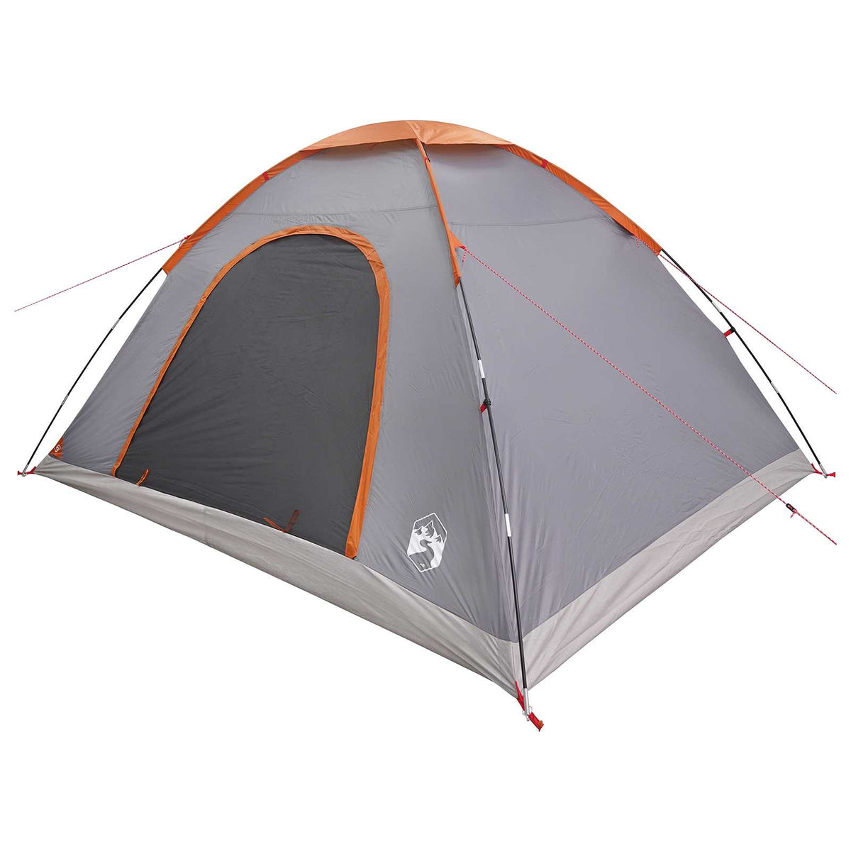 Camping telt 6-personers Grå og orange