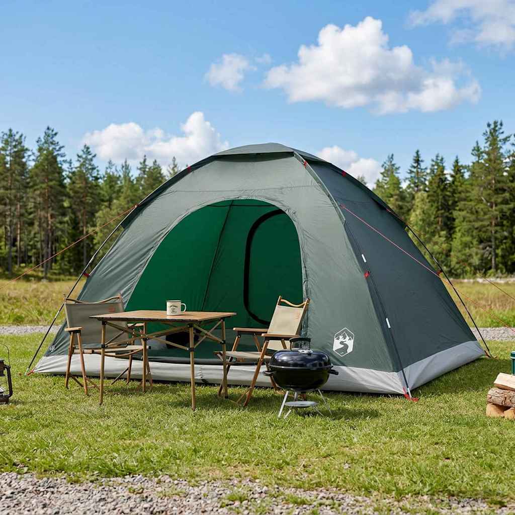 Camping telt 6-personers Army Grøn