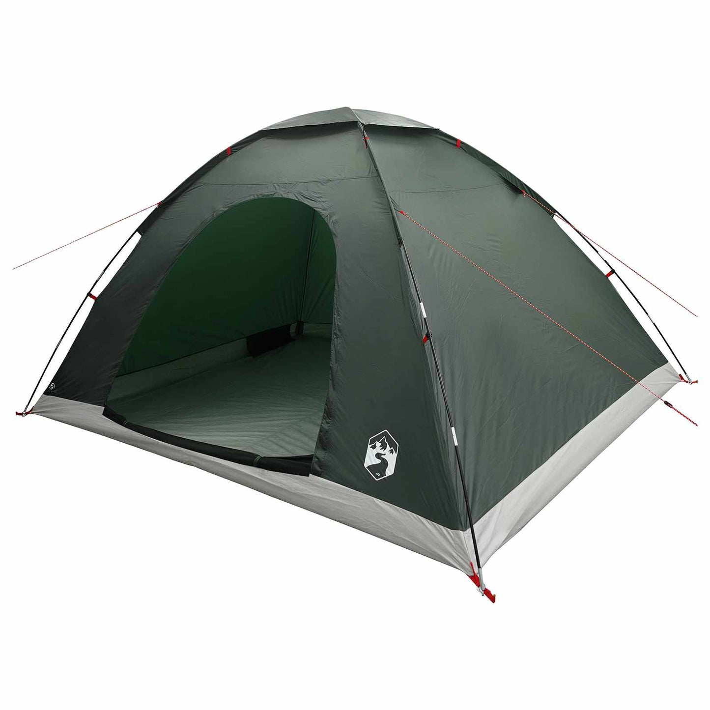 Camping telt 6-personers Army Grøn
