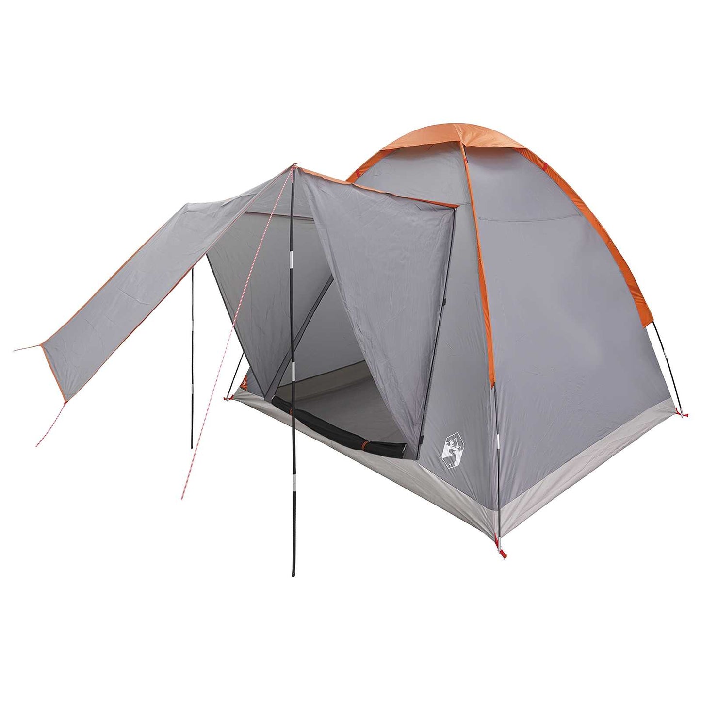 Camping telt 2-personers Grå og orange Polyester og Stål