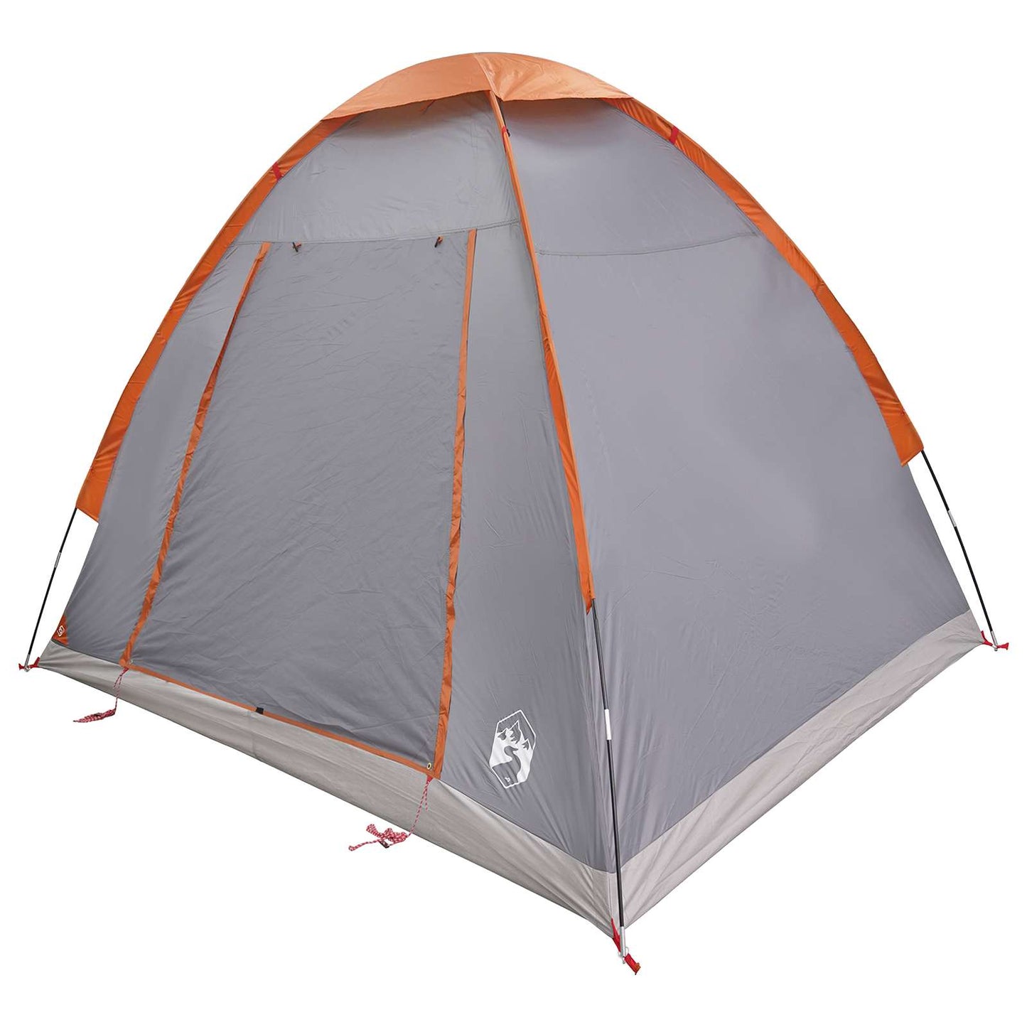 Camping telt 2-personers Grå og orange Polyester og Stål