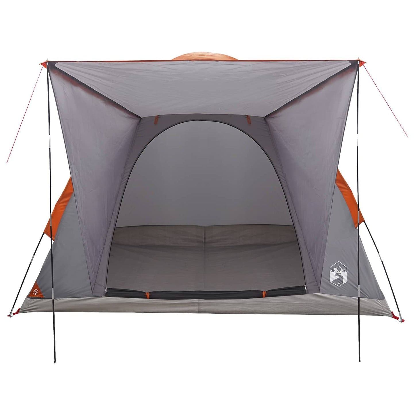 Camping telt 2-personers Grå og orange Polyester og Stål