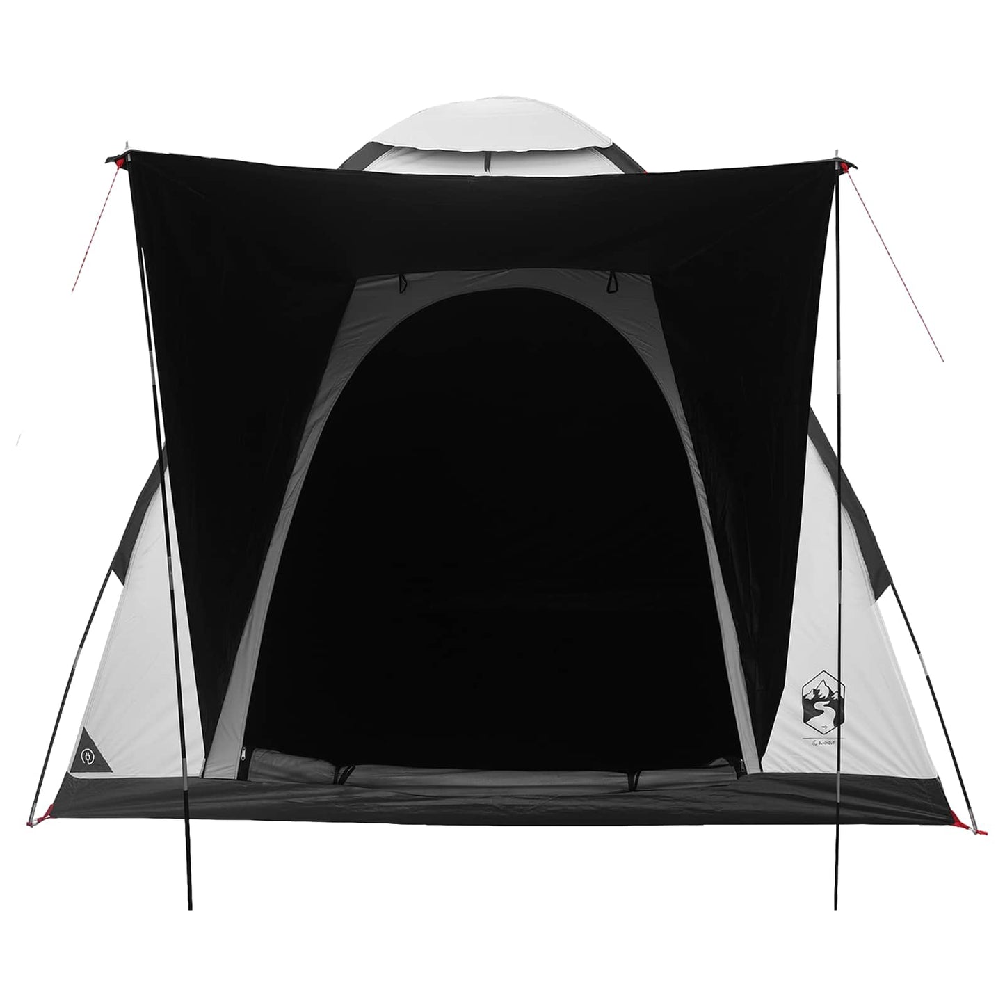 Camping telt 2-personers Hvid Blackout Polyester og Stål