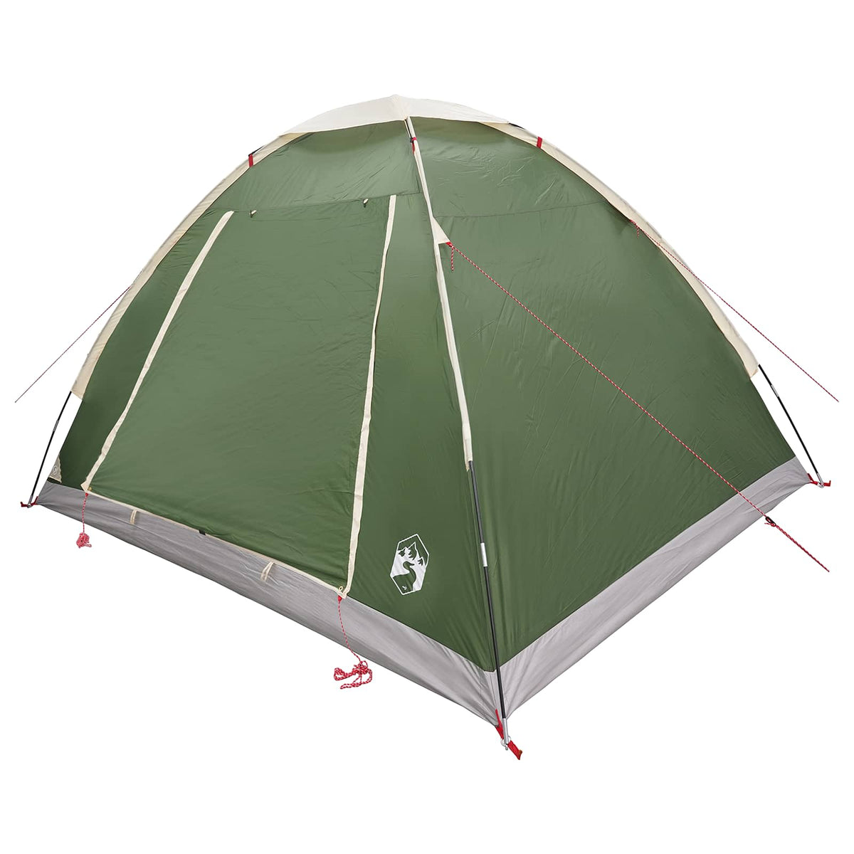Camping telt 4-personers Grøn Polyester og Stål