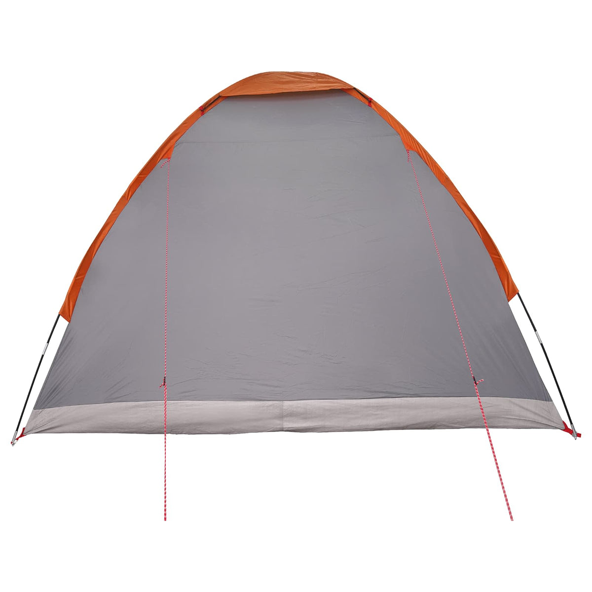Camping telt 4-personers Grå og orange Polyester og Stål