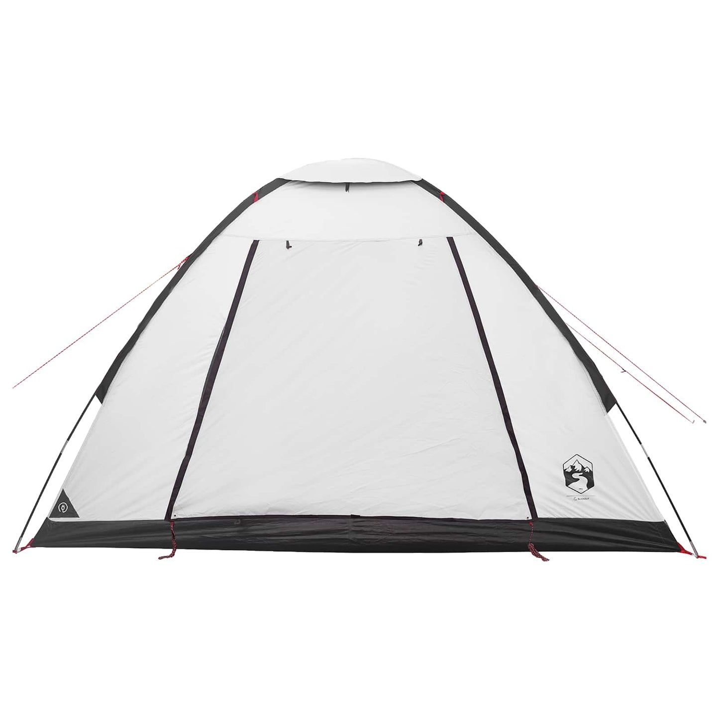 Camping telt 4-personers Hvid Blackout Polyester og Stål