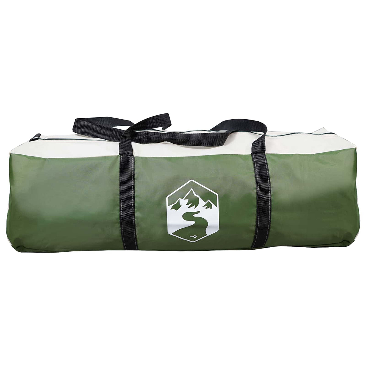 Camping telt 6-personers Grøn Polyester og Stål