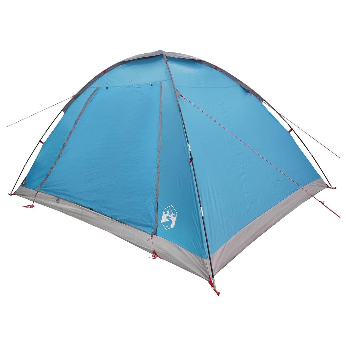 Camping telt 6-personers Blå Polyester og Stål