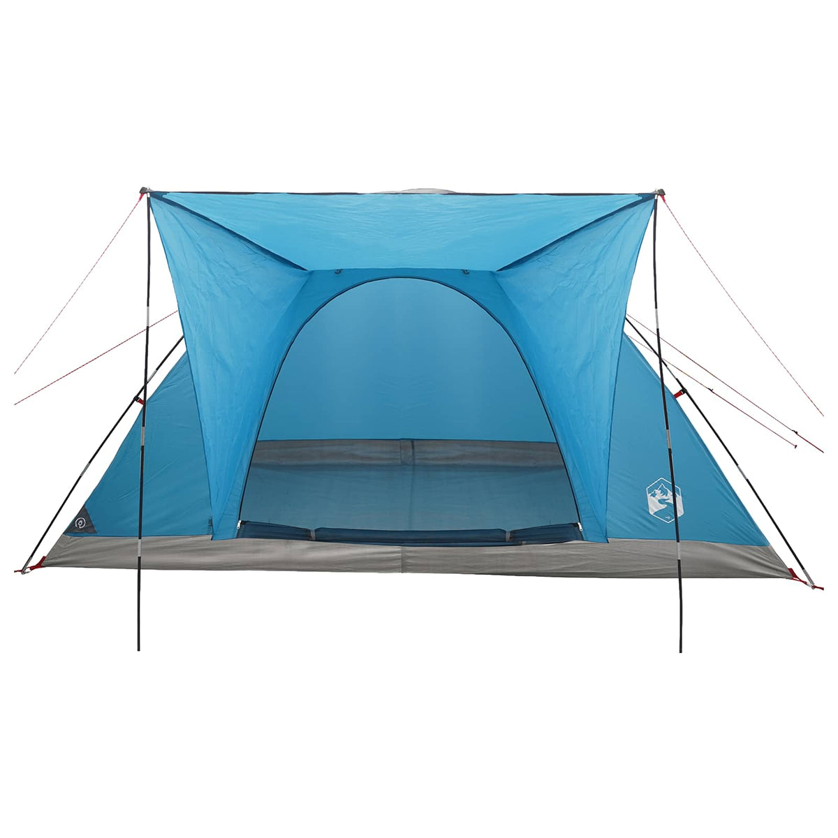 Camping telt 6-personers Blå Polyester og Stål