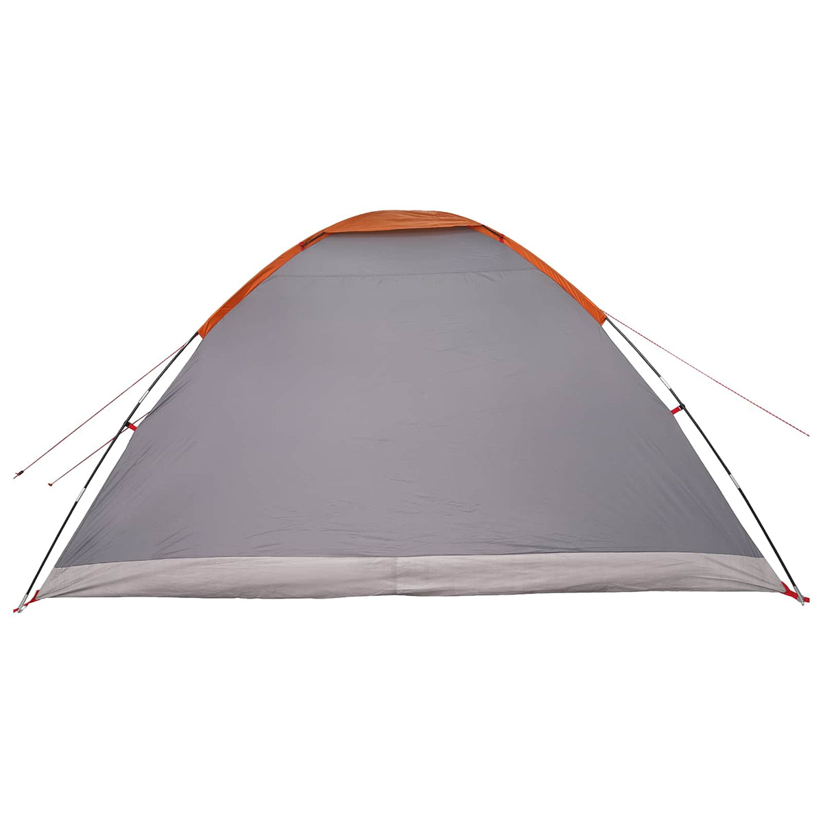 Camping telt 6-personers Grå og orange Polyester og Stål