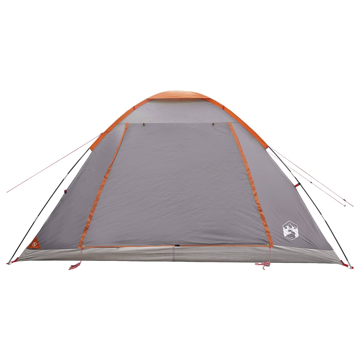 Camping telt 6-personers Grå og orange Polyester og Stål
