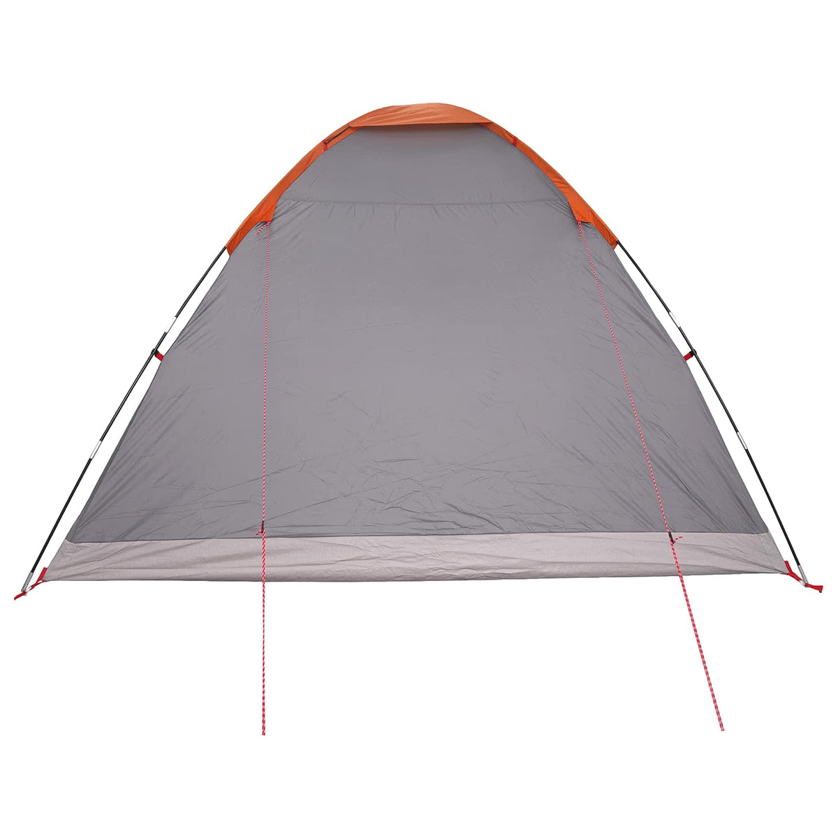 Camping telt 6-personers Grå og orange Polyester og Stål