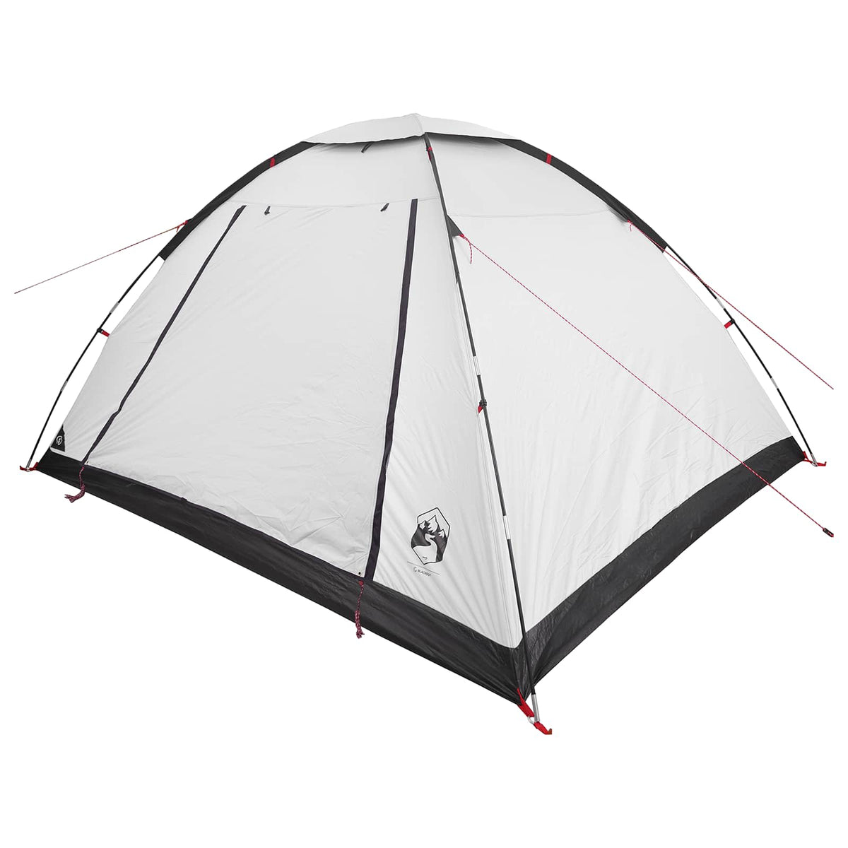 Camping telt 6-personers Hvid Blackout Polyester og Stål