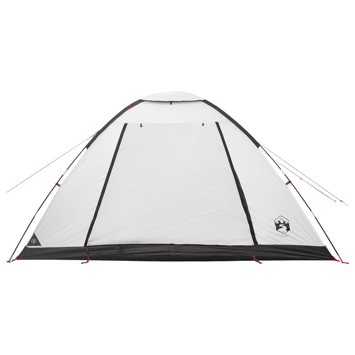 Camping telt 6-personers Hvid Blackout Polyester og Stål