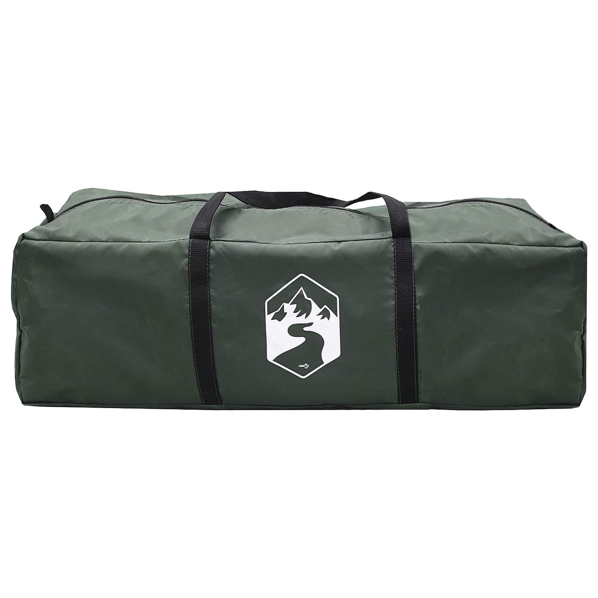 Tunneltelt 10 personer Army Grøn Polyester og Stål