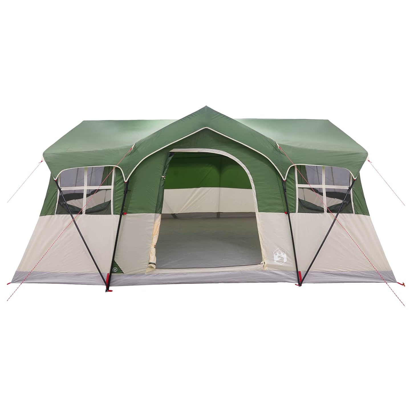 Familietelt 487 x 340 x 216 cm Grøn Polyester og Stål