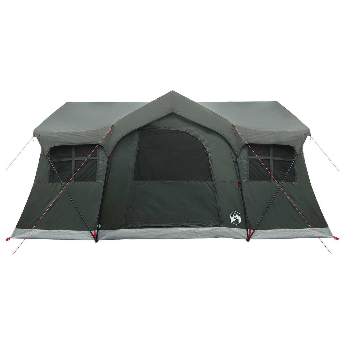 Familietelt 487 x 340 x 216 cm Army Grøn Polyester og Stål