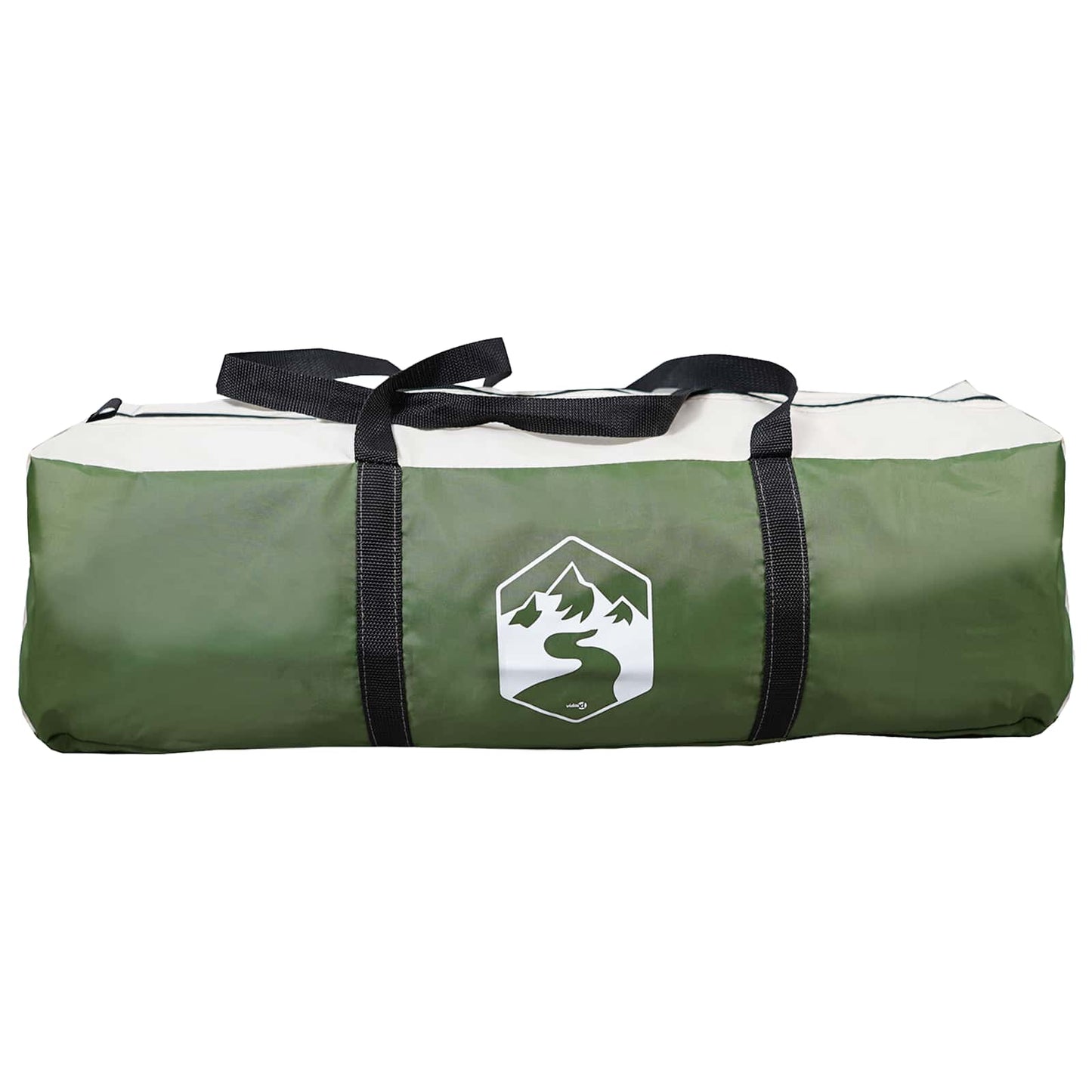 Tunneltelt 370 x 275 x 210 cm Grøn Polyester og Stål
