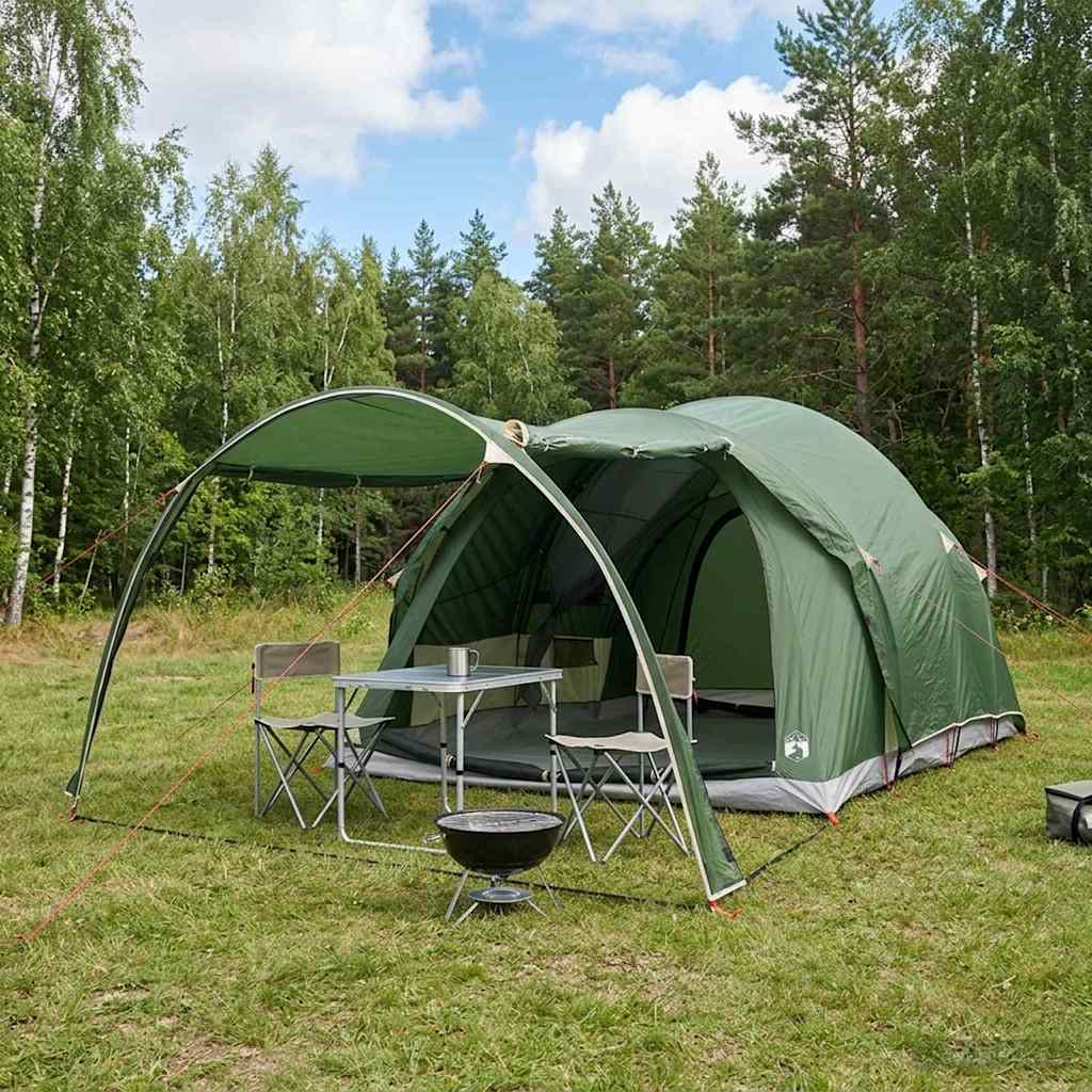 Tunneltelt 370 x 275 x 210 cm Grøn Polyester og Stål