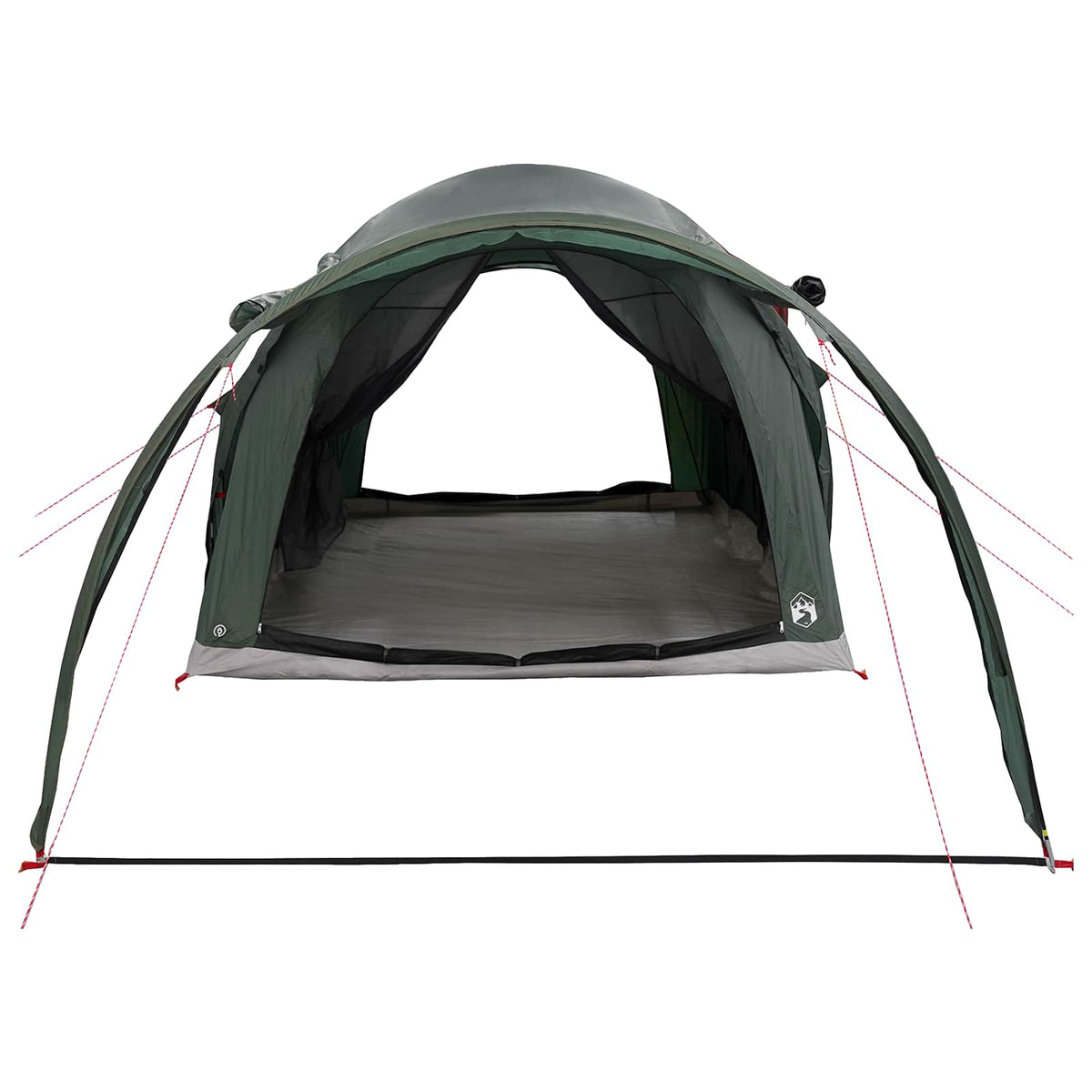 Tunneltelt 370 x 275 x 210 cm Army Grøn Polyester og Stål
