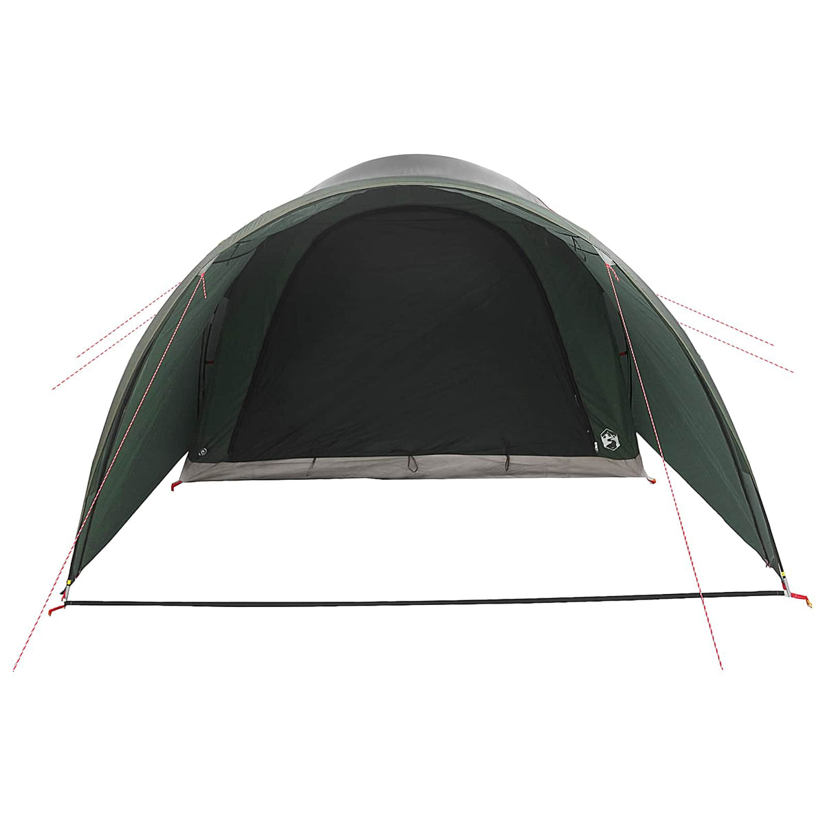 Tunneltelt 370 x 275 x 210 cm Army Grøn Polyester og Stål