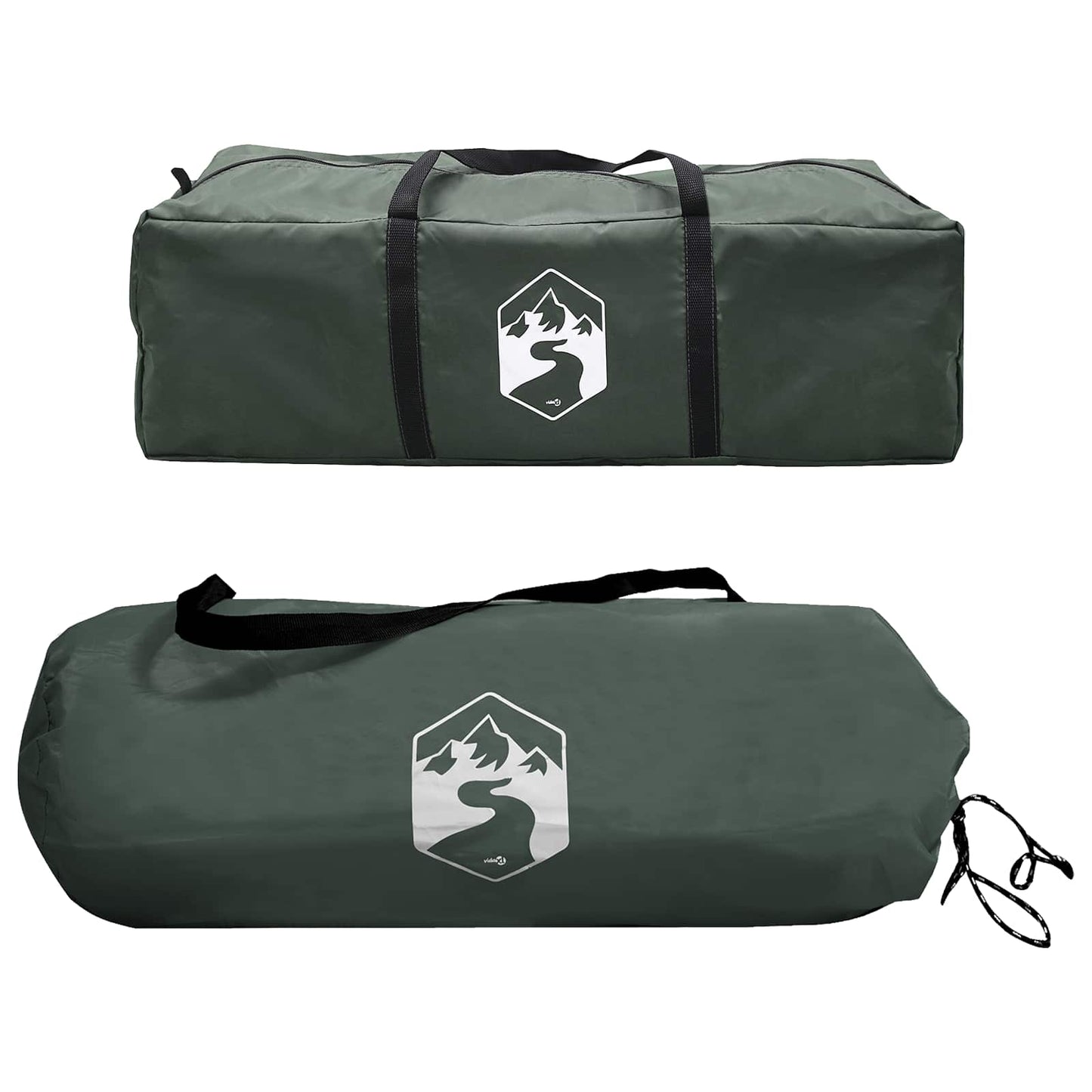 Side Telt Army Grøn 410 x 410 x 250 cm Polyester og Stål