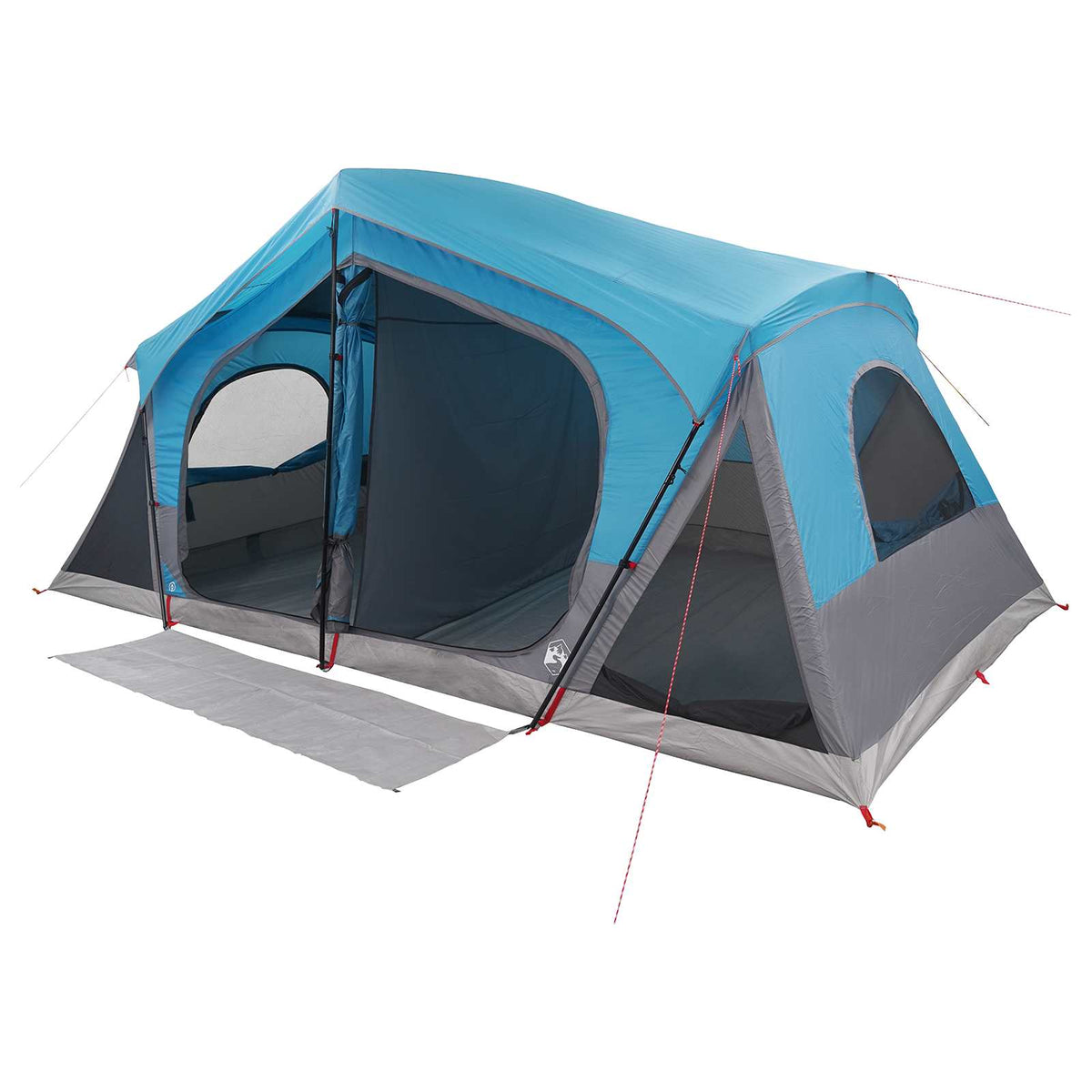 Hyttetelt med tag Blå 480 x 273 x 205 cm Polyester og Stål
