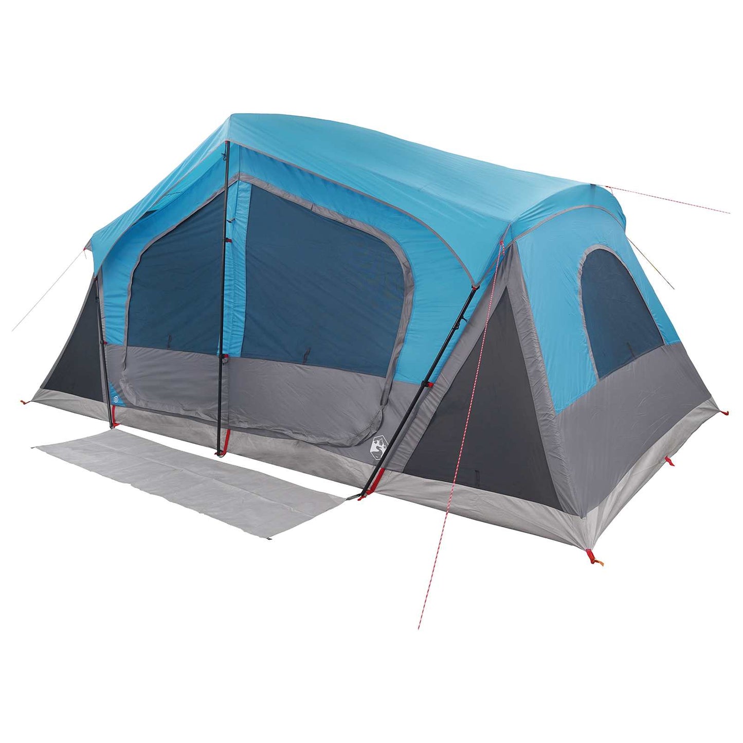 Hyttetelt med tag Blå 480 x 273 x 205 cm Polyester og Stål