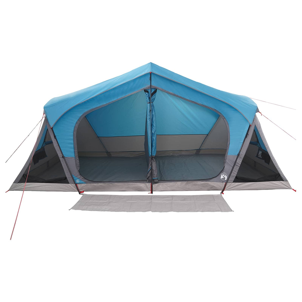 Hyttetelt med tag Blå 480 x 273 x 205 cm Polyester og Stål