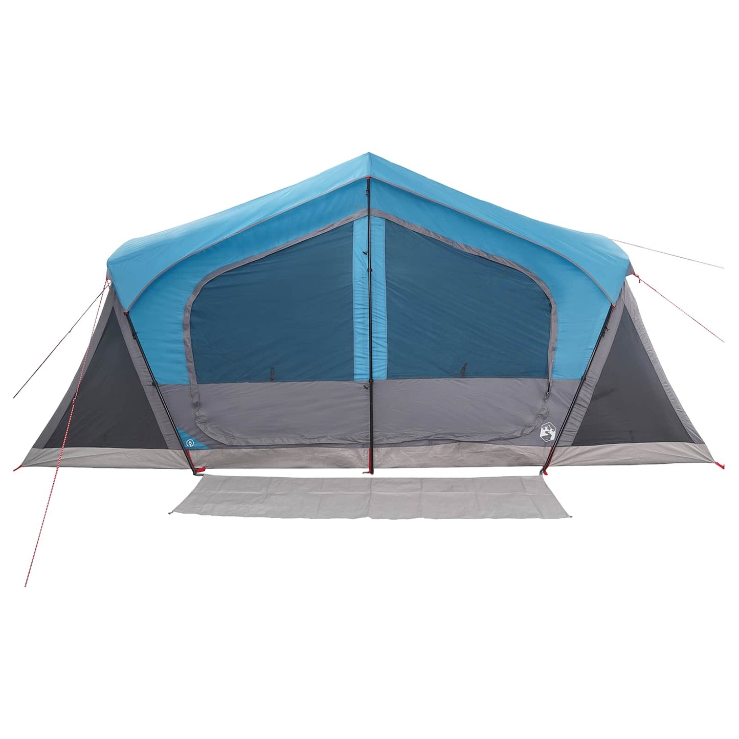 Hyttetelt med tag Blå 480 x 273 x 205 cm Polyester og Stål