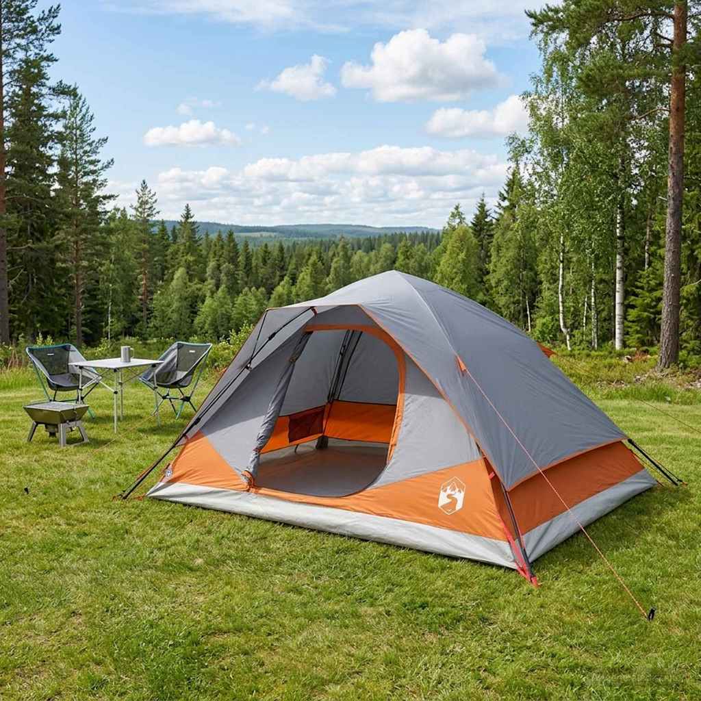Øjeblikkeligt Telt med tag Grå og orange 305 x 215 x 140 cm