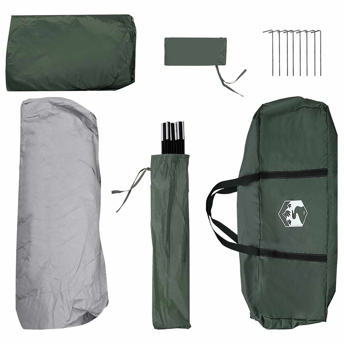 Øjeblikkeligt Telt med tag Army Grøn 305 x 215 x 140 cm