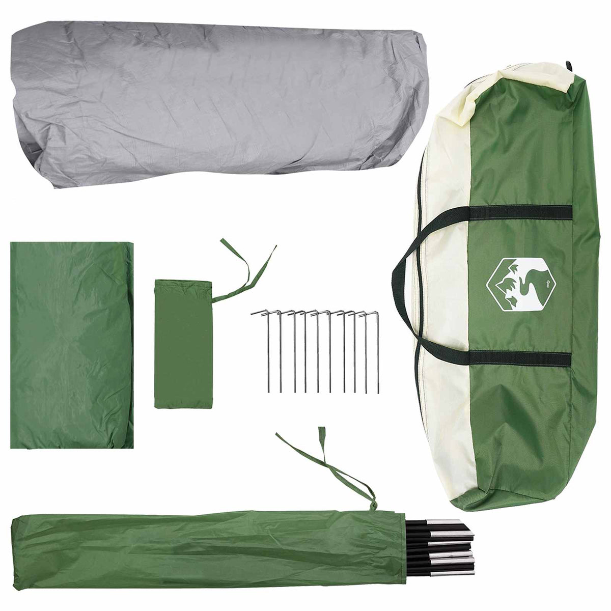 Øjeblikkeligt Telt Grøn 305 x 275 x 190 cm Polyester og Stål