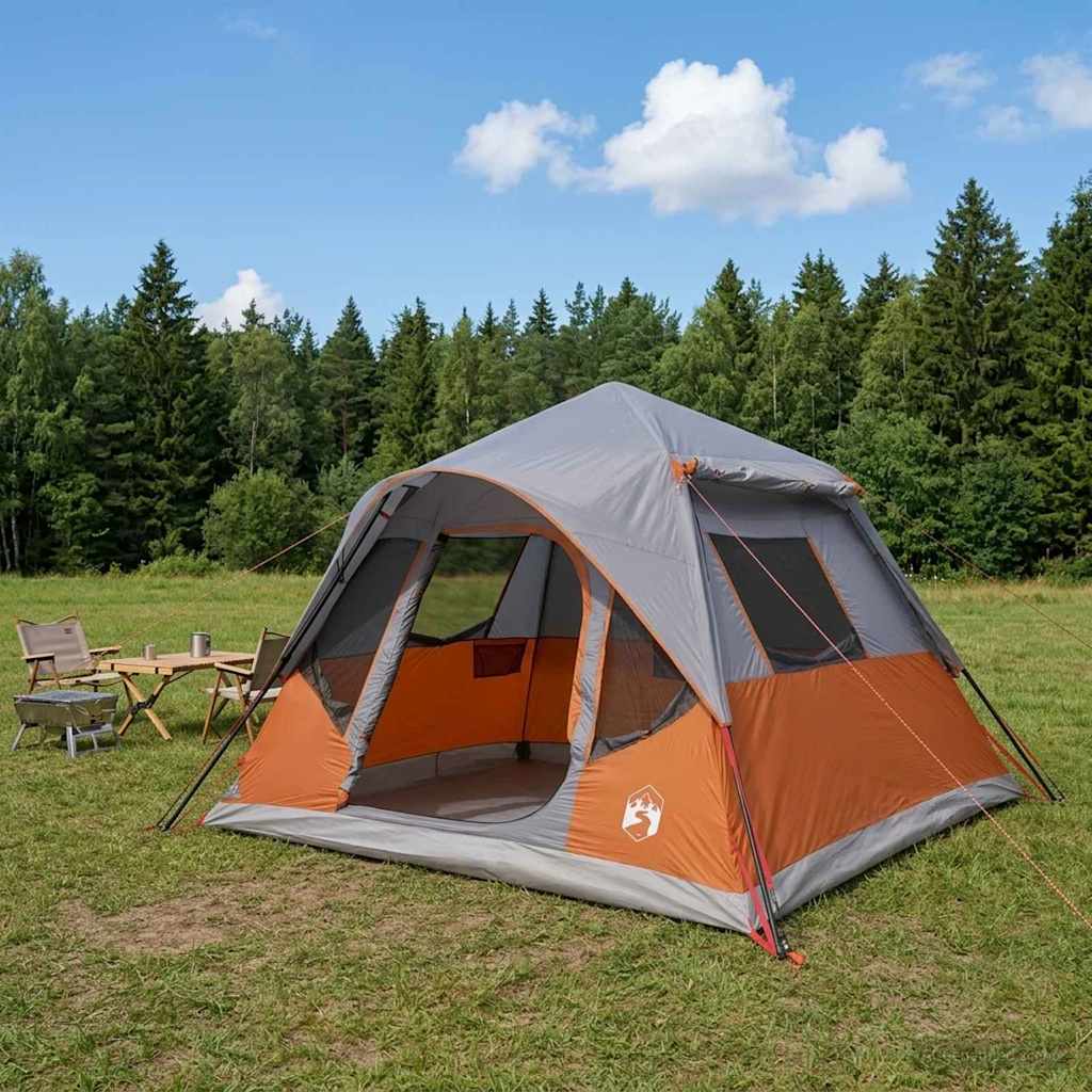 Øjeblikkeligt Telt med tag Grå og orange 305 x 275 x 190 cm
