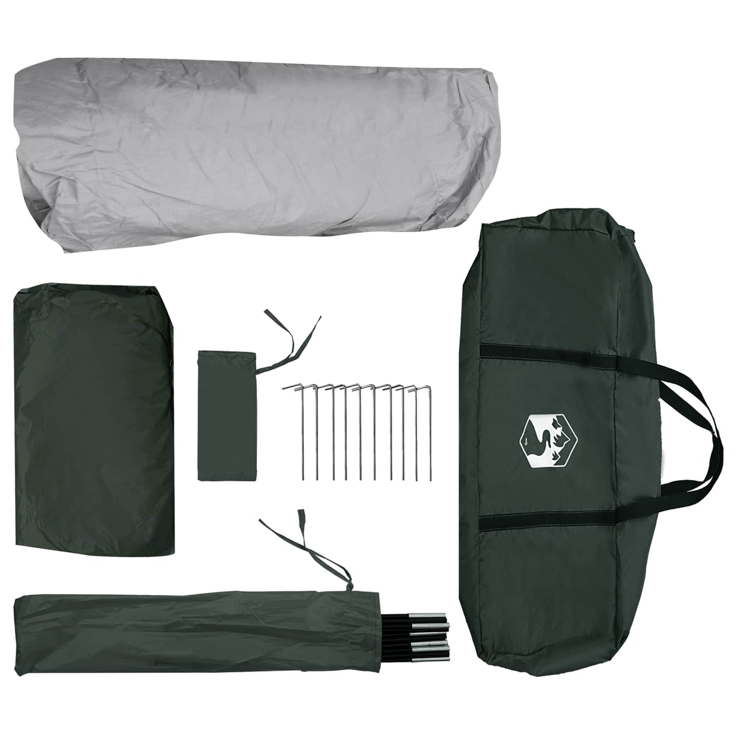 Øjeblikkeligt Telt med tag Army Grøn 305 x 275 x 190 cm