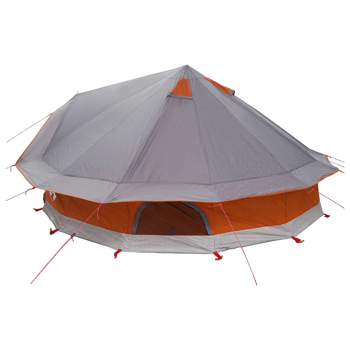 Tipi telt 18-personers Grå og orange Polyester og Stål