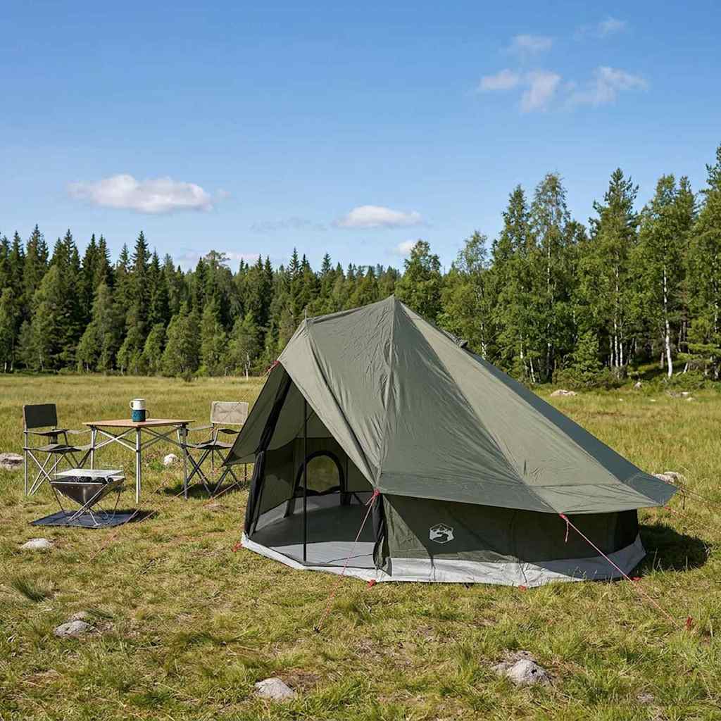 Tipi telt 18-personers Army Grøn Polyester og Stål