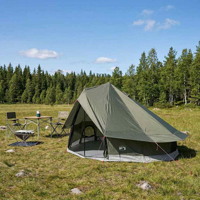 Tipi telt 18-personers Army Grøn Polyester og Stål