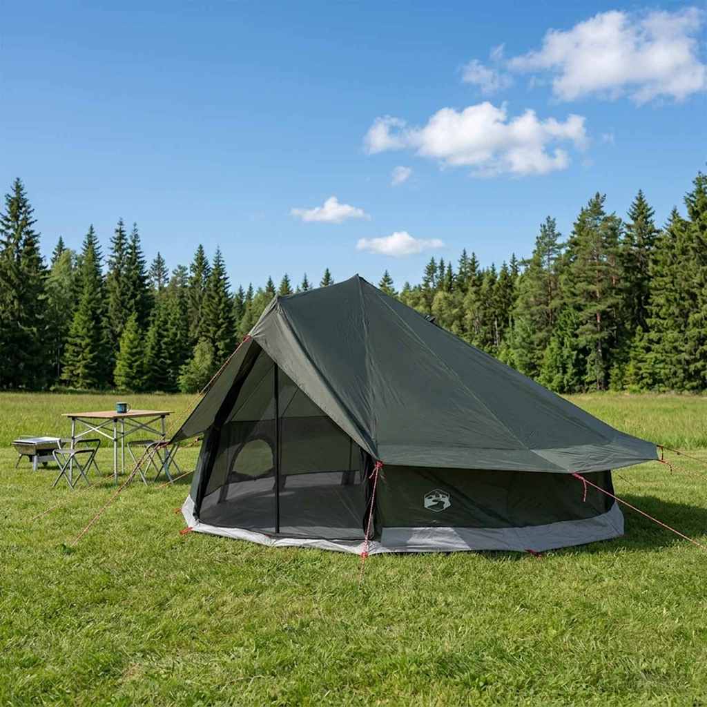 Tipi telt 20-personers Army Grøn Polyester og Stål