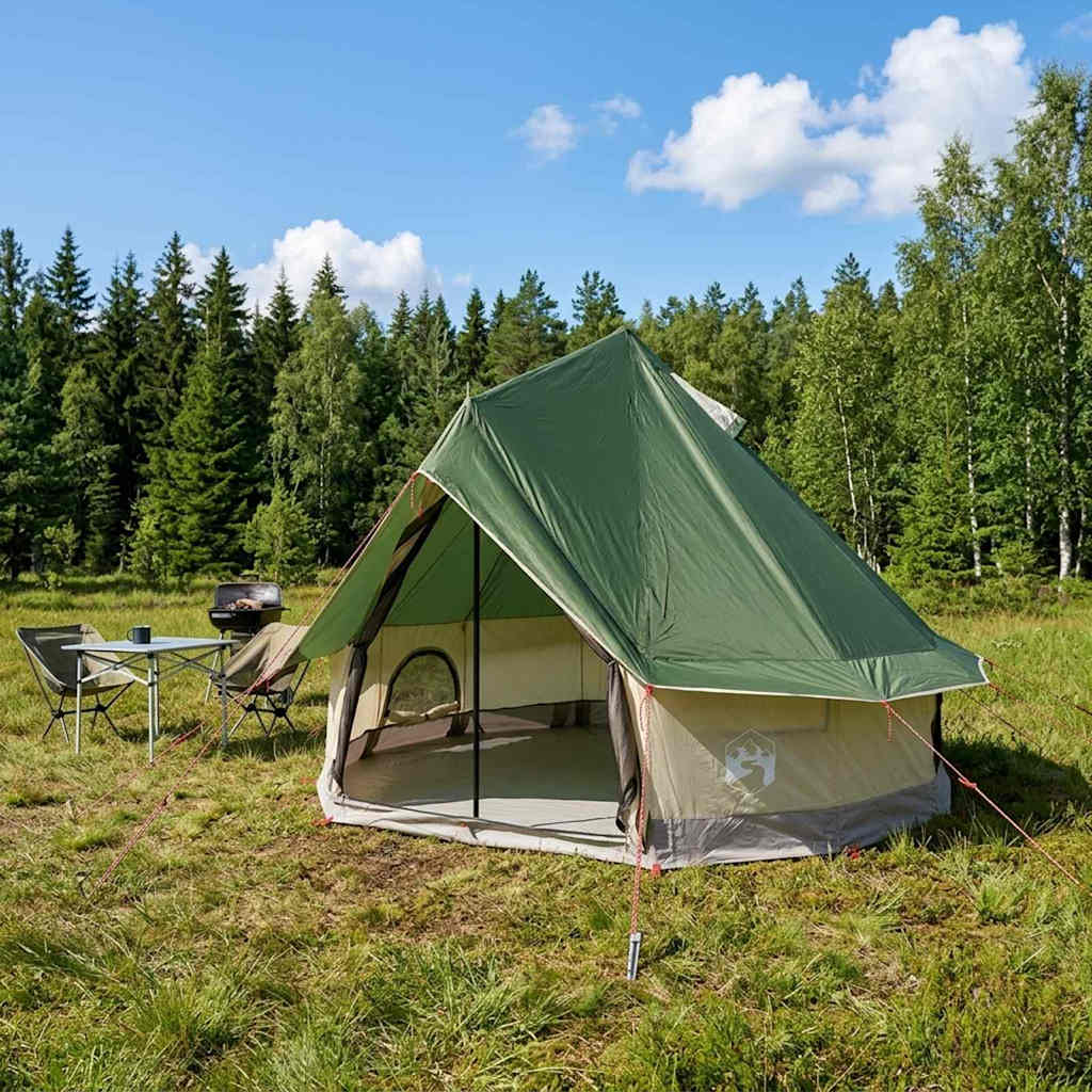Tipi telt 4-personers Grøn Polyester og Stål