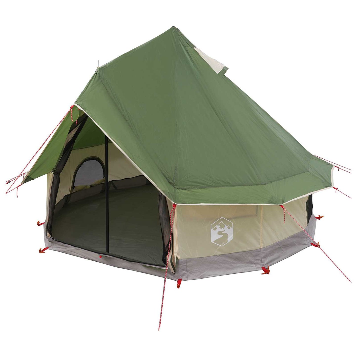 Tipi telt 4-personers Grøn Polyester og Stål
