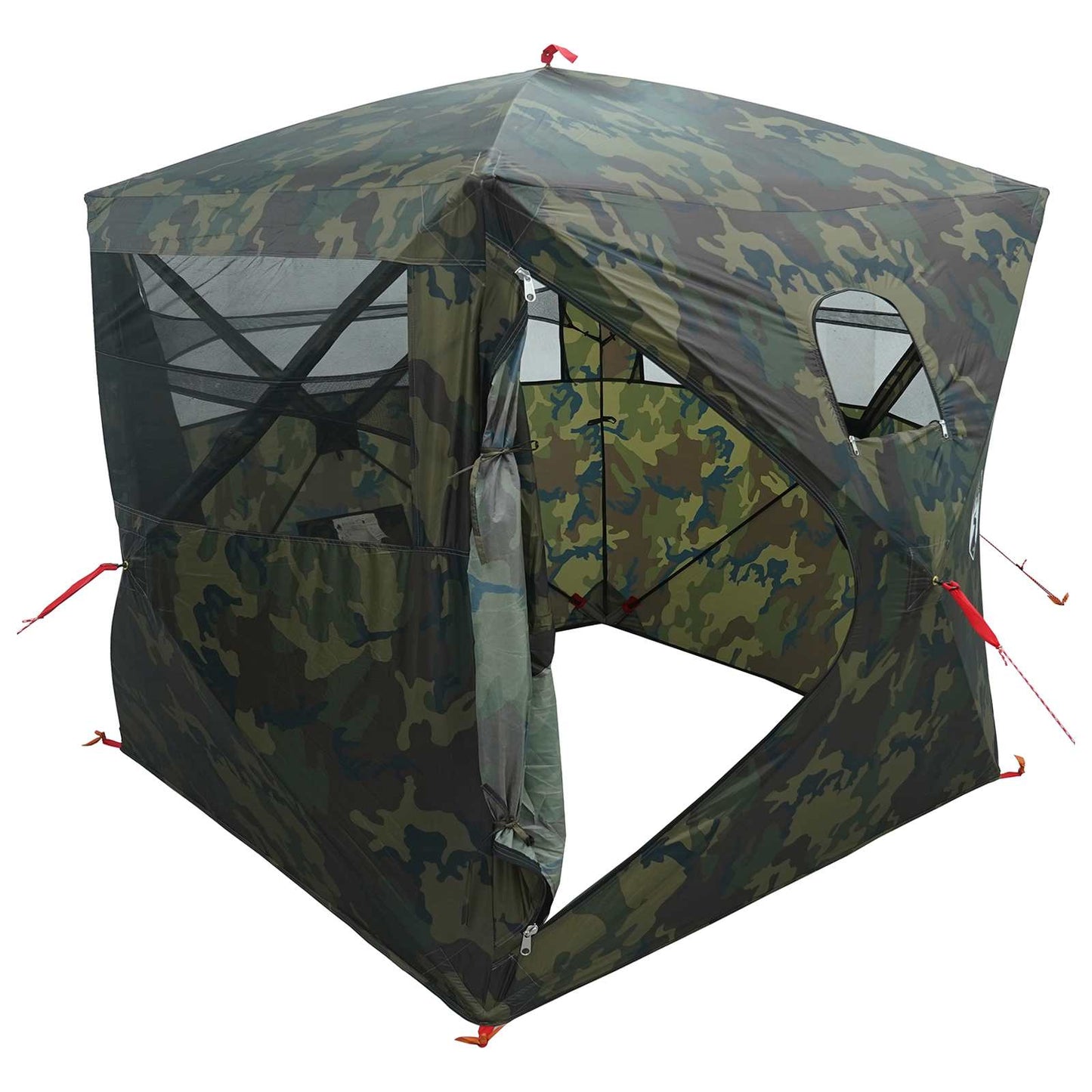 Jagttelt Camouflage 2-personers Polyester og Stål